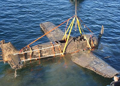 затонувшие суда, Вторая мировая война, самолеты, FW- 190 - обои на рабочий стол