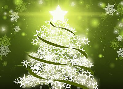 зеленый, природа, рождество, Рождественские елки - обои на рабочий стол