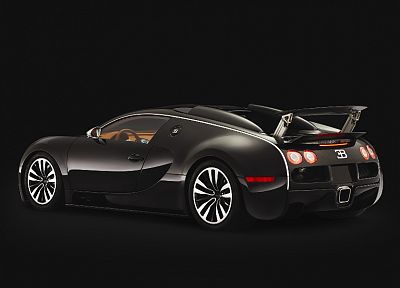 черный цвет, автомобили, Bugatti Veyron - оригинальные обои рабочего стола
