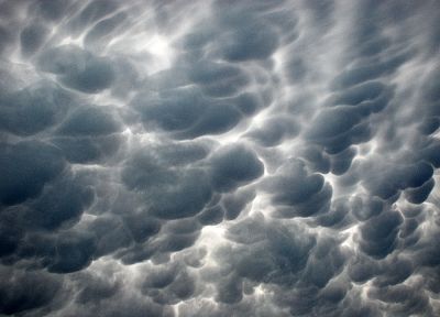 облака, пасмурно, Вымеобразное облако - случайные обои для рабочего стола