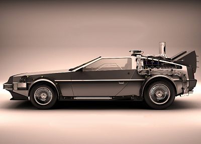 автомобили, Назад в будущее, время в пути, DeLorean DMC -12 - оригинальные обои рабочего стола