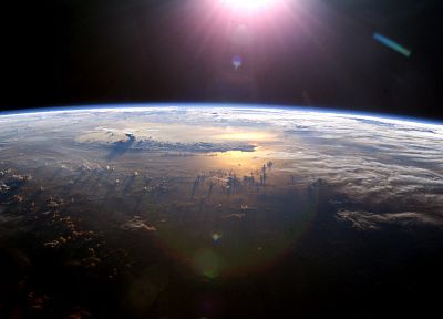 облака, космическое пространство, Земля - похожие обои для рабочего стола