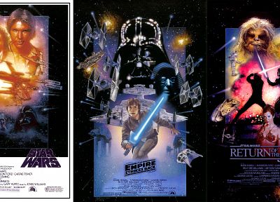 Звездные Войны, постеры фильмов - оригинальные обои рабочего стола