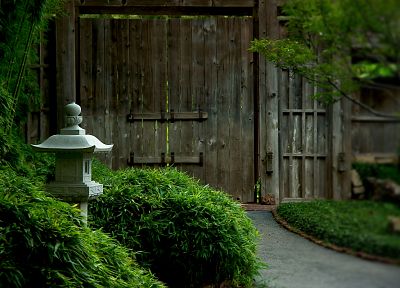 сад, скалы, японский, состав, дзен, ворота - оригинальные обои рабочего стола
