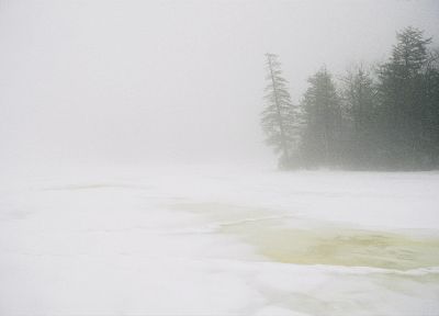 зима, туман - оригинальные обои рабочего стола