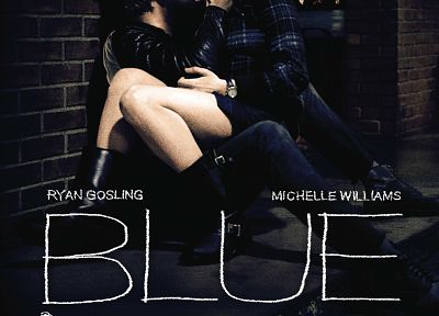 поцелуи, Мишель Уильямс, Райан Гослинг, постеры фильмов, Blue Valentine - обои на рабочий стол