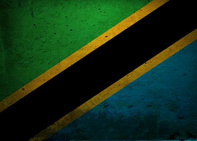 флаги, Танзания - оригинальные обои рабочего стола