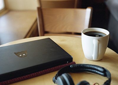 наушники, кофе - случайные обои для рабочего стола