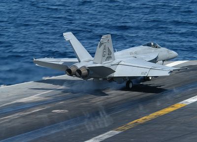 самолет, военный, военно-морской флот, транспортные средства, авианосцы, F- 18 Hornet - случайные обои для рабочего стола