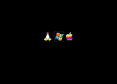 макинтош, Linux, смокинг, Microsoft Windows, логотипы - обои на рабочий стол