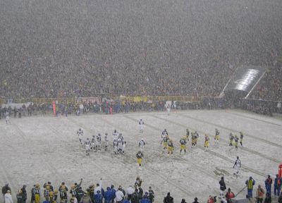 снег, НФЛ, Green Bay Packers, Minnesota Vikings - копия обоев рабочего стола
