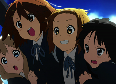 K-ON! (Кэйон!), школьная форма, Hirasawa Юи, Акияма Мио, Tainaka Ritsu, Kotobuki Tsumugi - обои на рабочий стол