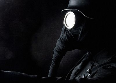 черно-белое изображение, ночь, маски, бунт - случайные обои для рабочего стола