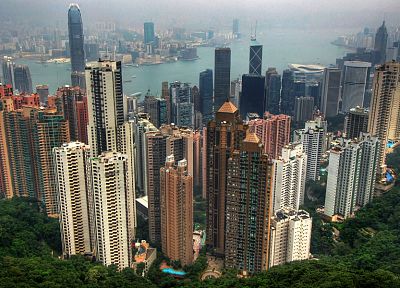 города, архитектура, здания, Гонконг - похожие обои для рабочего стола
