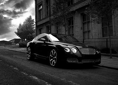 автомобили, оттенки серого, Bentley, монохромный - копия обоев рабочего стола