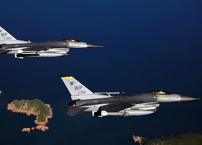 самолет, военный, F- 16 Fighting Falcon - оригинальные обои рабочего стола