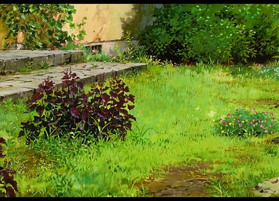 сад, лестницы, растения, Studio Ghibli, Не Karigurashi не Arrietty, Тайный мир Arrietty - оригинальные обои рабочего стола
