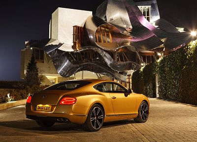 золото, Bentley Continental GT - обои на рабочий стол