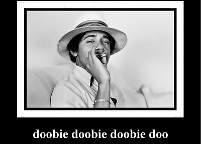 молодой, марихуана, Барак Обама, портреты - копия обоев рабочего стола