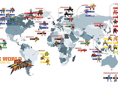 видеоигры, Street Fighter, Worldmap, карты - похожие обои для рабочего стола