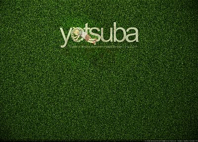 трава, Yotsuba, Yotsubato - оригинальные обои рабочего стола