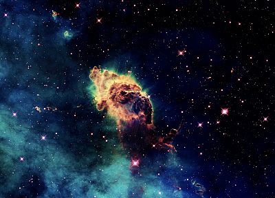 космическое пространство, звезды, туманности, астрономия, туманность Киля - обои на рабочий стол