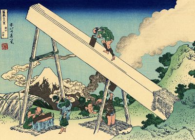 Япония, картины, Гора Фудзи, Кацусика Хокусай, Тридцать шесть видов горы Фудзи - копия обоев рабочего стола
