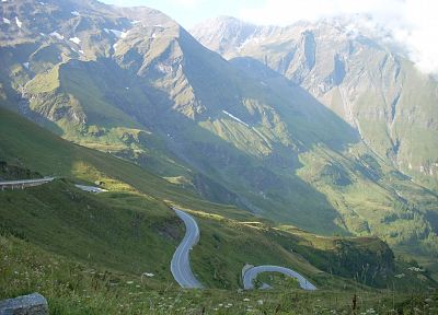 горы, пейзажи, природа, Австрия, долины, дороги - копия обоев рабочего стола