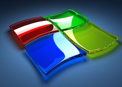 стекло, Microsoft Windows, логотипы, художественного стекла - обои на рабочий стол