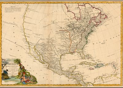 карты, Северная Америка - обои на рабочий стол
