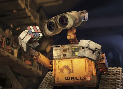 Wall-E, Кубик Рубика - оригинальные обои рабочего стола