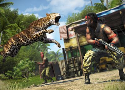 видеоигры, кадров в секунду, леопарды, Far Cry 3 - оригинальные обои рабочего стола