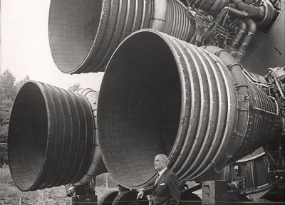 Сатурн 5 ракета-носитель, Вернер фон Браун - копия обоев рабочего стола