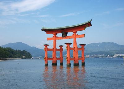 Япония, религия, синто, тории, Ицукусима - случайные обои для рабочего стола