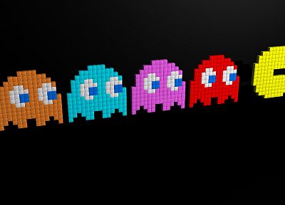 Pac-Man, Pixel - обои на рабочий стол