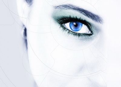 девушки, крупный план, глаза, белый, голубые глаза - похожие обои для рабочего стола