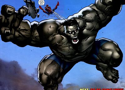 Халк ( комический персонаж ), Человек-паук, Марвел комиксы, Питер Паркер - копия обоев рабочего стола