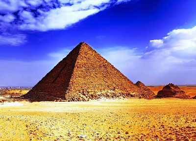 Египет, пирамиды, Великая пирамида в Гизе - копия обоев рабочего стола
