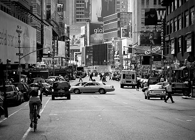 улицы, трафика, Нью-Йорк, hardscapes, Бродвей - обои на рабочий стол