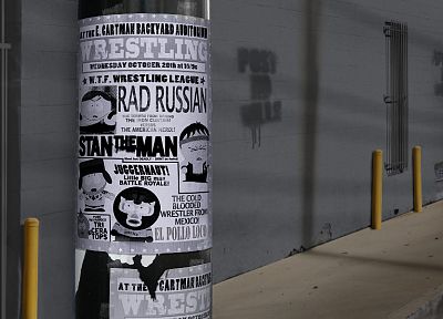 South Park, борьба, Эрик Картман, Стэн Марш, плакаты, Кенни Маккормик, Кайл Брофловски - оригинальные обои рабочего стола