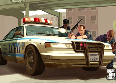 видеоигры, Grand Theft Auto, полицейские машины, Grand Theft Auto IV, GTA IV - похожие обои для рабочего стола