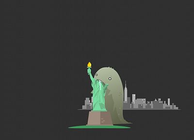 смешное, Нью-Йорк, Статуя Свободы - оригинальные обои рабочего стола
