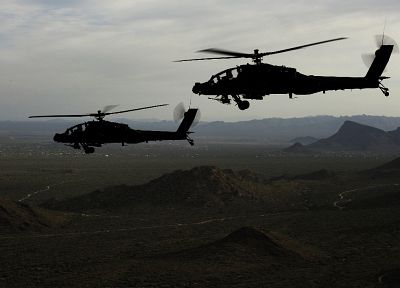 самолет, Apache, военный, вертолеты, транспортные средства, AH-64 Apache - копия обоев рабочего стола