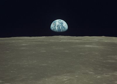 космическое пространство, Луна, Земля, Earthrise - похожие обои для рабочего стола