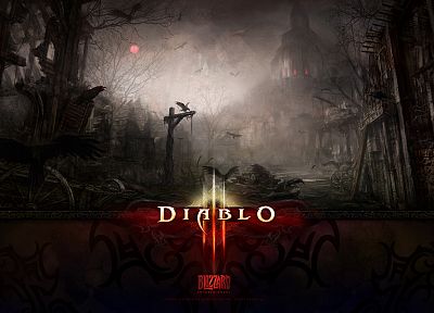 видеоигры, Diablo, дизайн логотипа - обои на рабочий стол