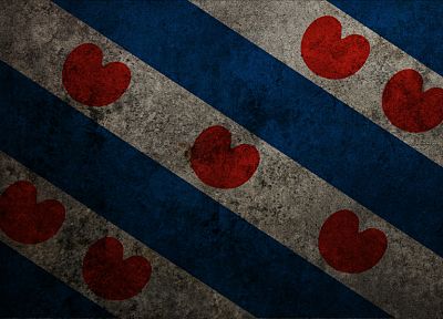 флаги, сердца, Фрисландия - копия обоев рабочего стола