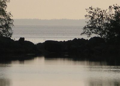 лето, Финляндия, утро, вечер, море - оригинальные обои рабочего стола