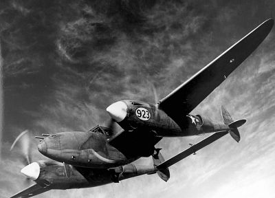 самолет, военный, самолеты, P - 38, P-38 Lightning - случайные обои для рабочего стола