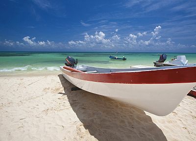 Мексика, лодки, транспортные средства, пляжи - обои на рабочий стол