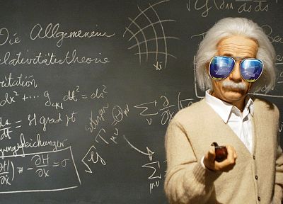 темные очки, Альберт Эйнштейн, ученые - случайные обои для рабочего стола